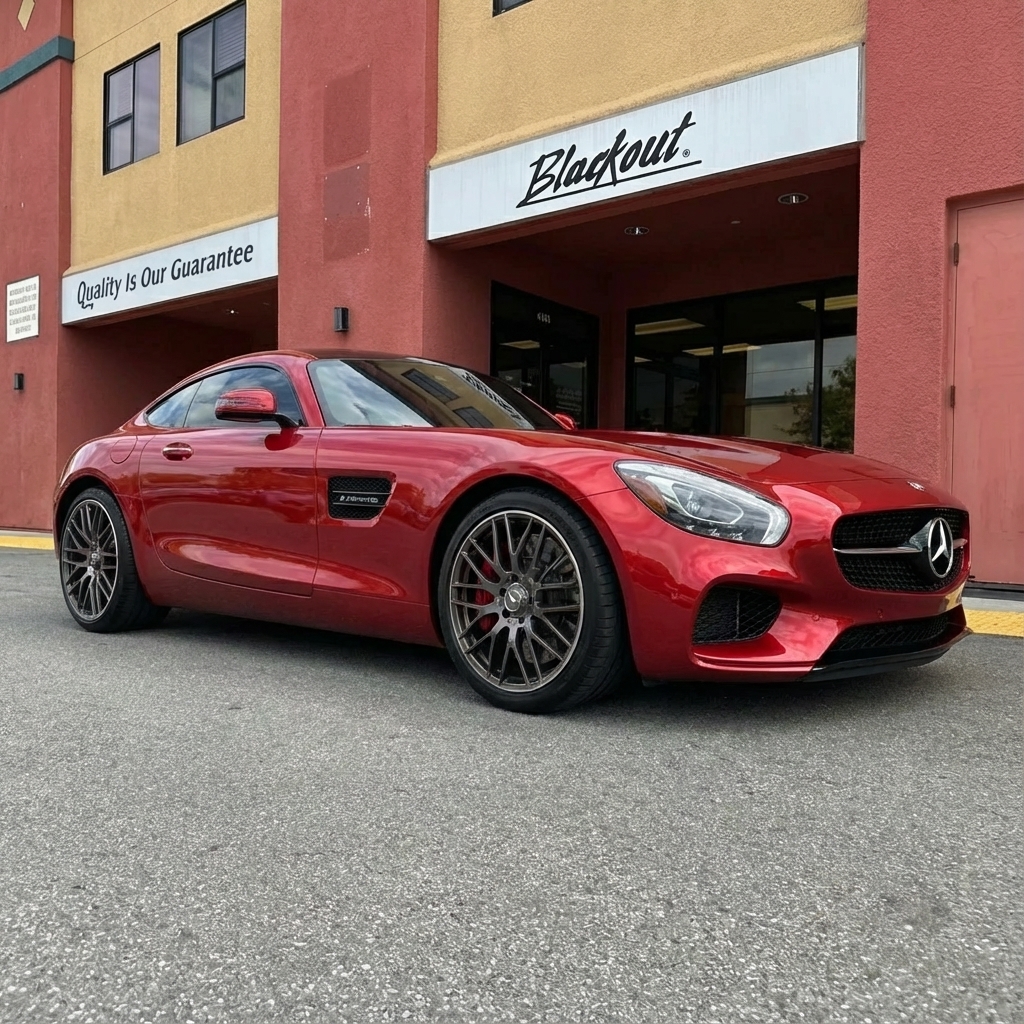 Avery Dennison vehicle wrap installation at Blackout Window Tinting Gilroy