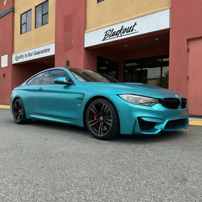 VViViD vinyl wrap installation at Blackout