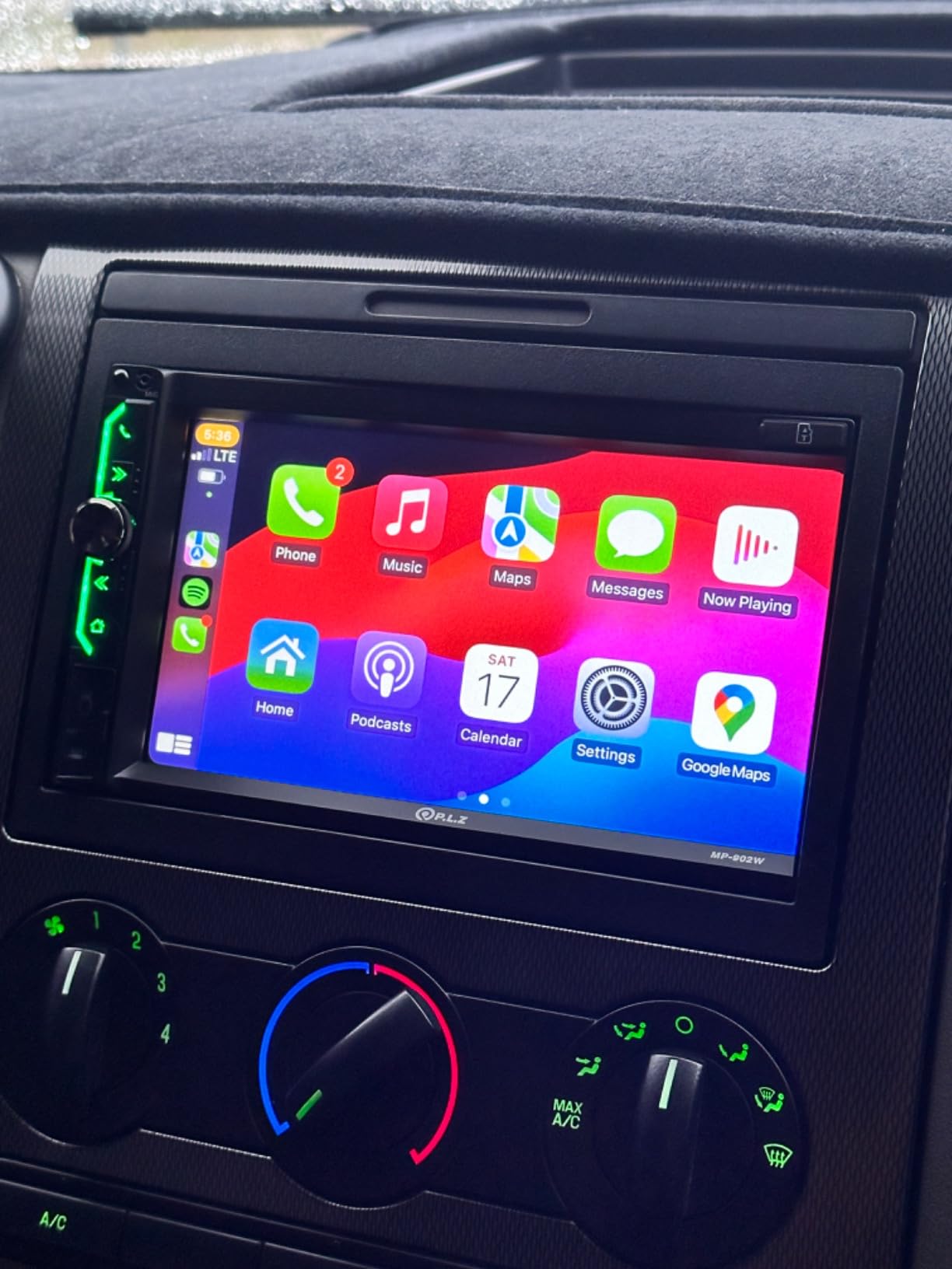 Apple CarPlay aftermarket head unit installation at Blackout Window Tinting