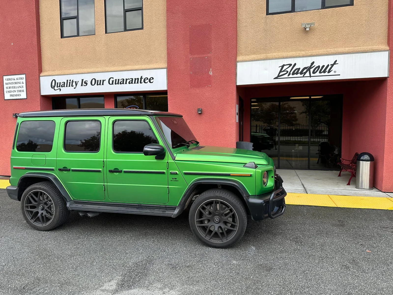 Premium window tinting on Mercedes G63 featuring LLumar IRX ceramic film