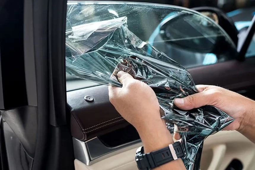 Professional window tint correction and removal service