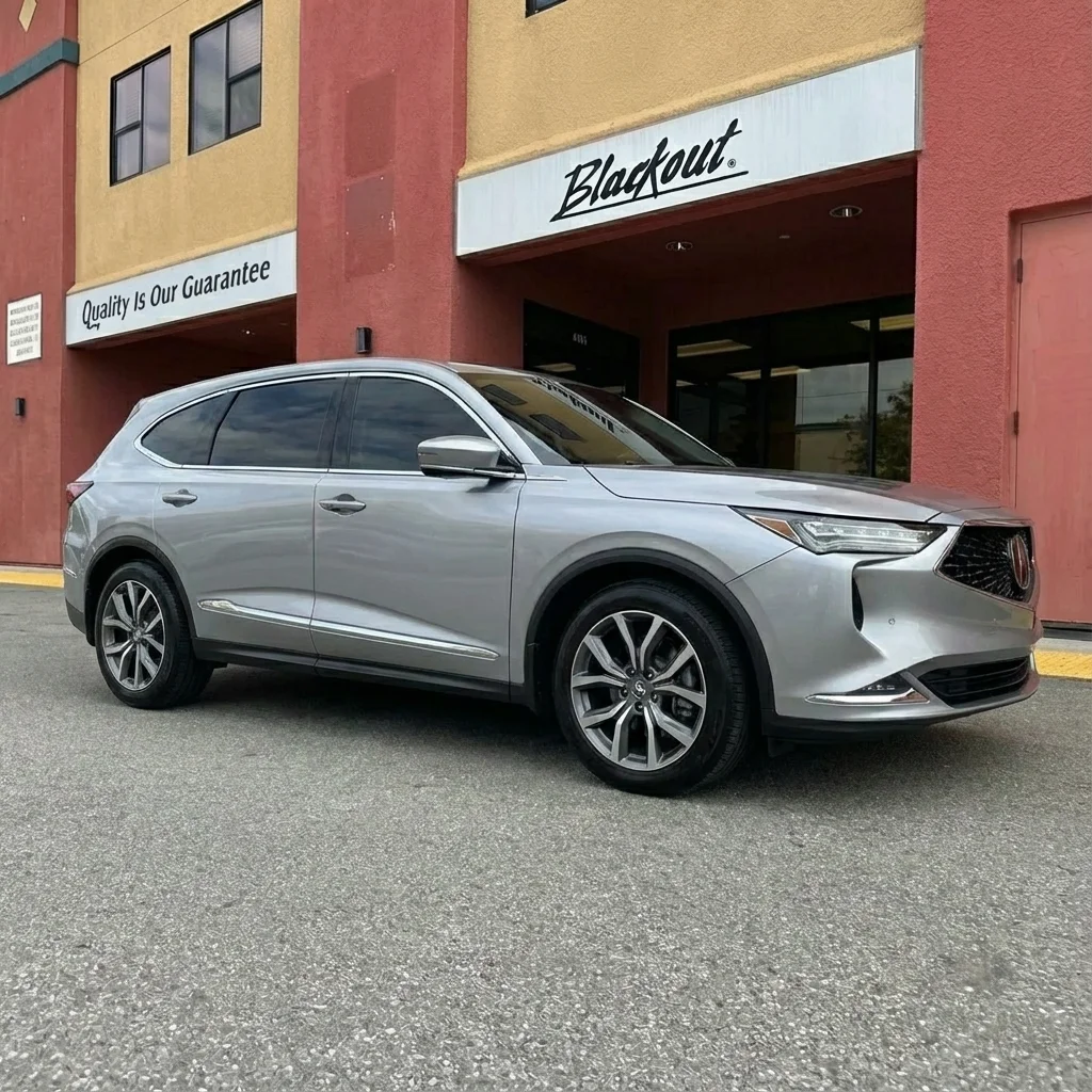Acura MDX window tinting at Blackout Gilroy
