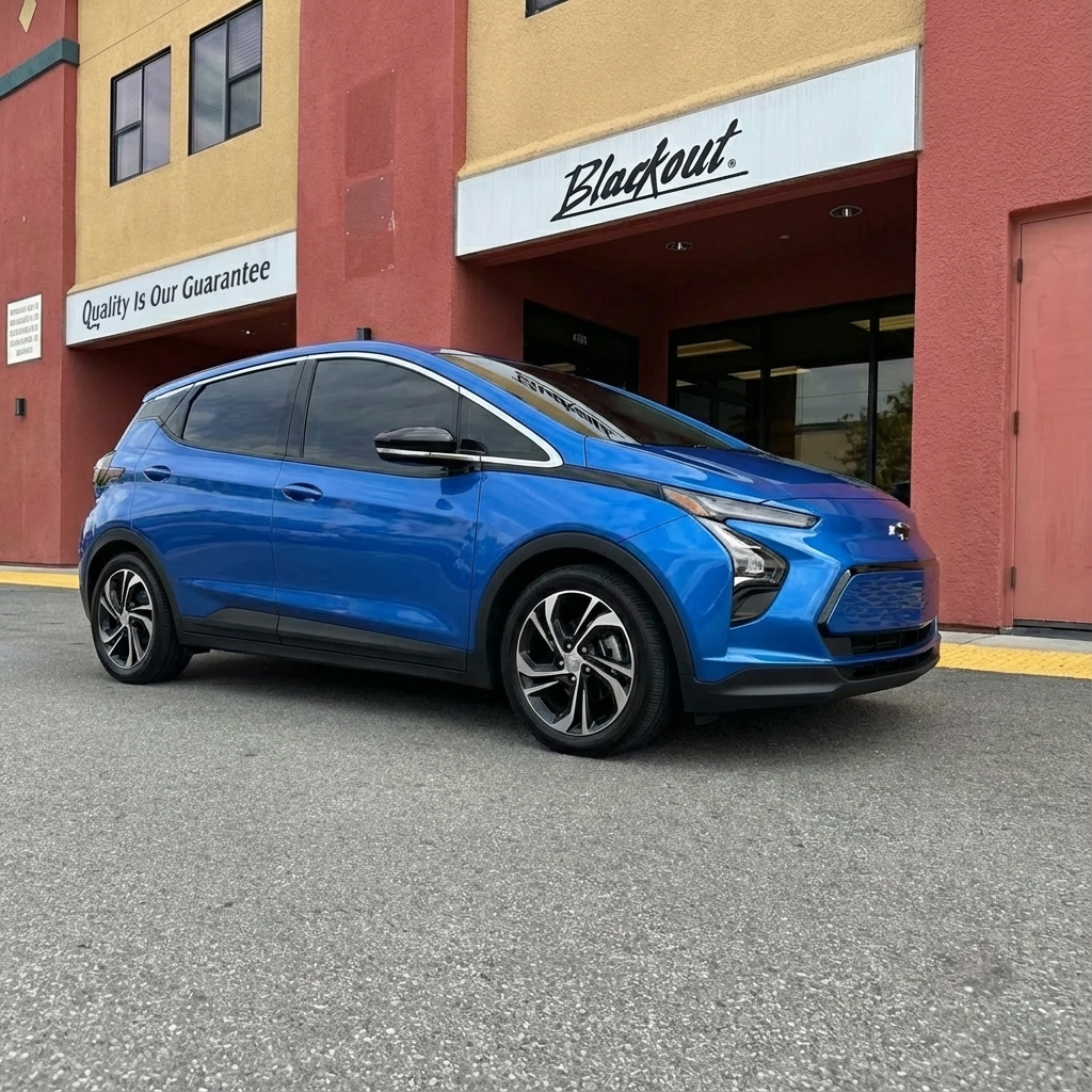 Chevrolet Bolt window tinting at Blackout Gilroy
