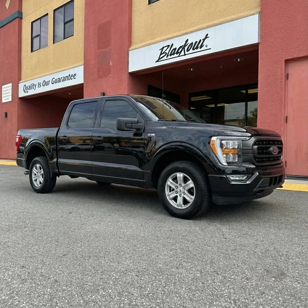 Ford F-150 window tinting at Blackout Gilroy