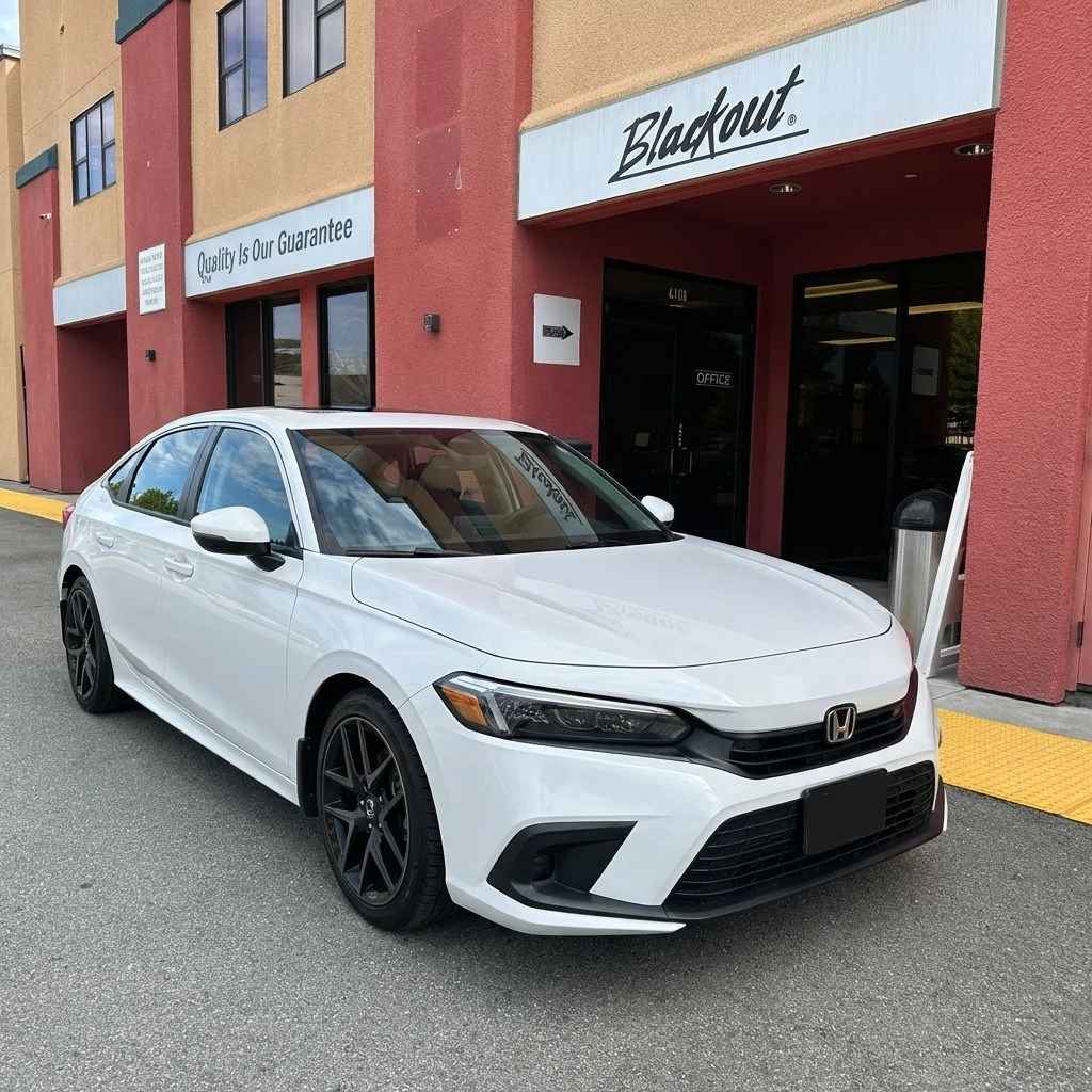 Honda Civic window tinting at Blackout Gilroy