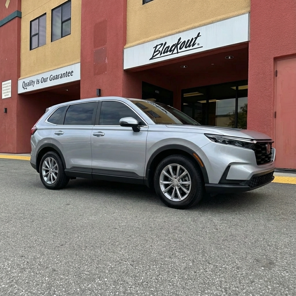 Honda CR-V window tinting at Blackout Gilroy