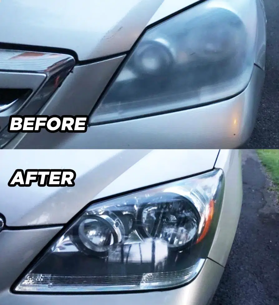 Headlight Restoration Before After